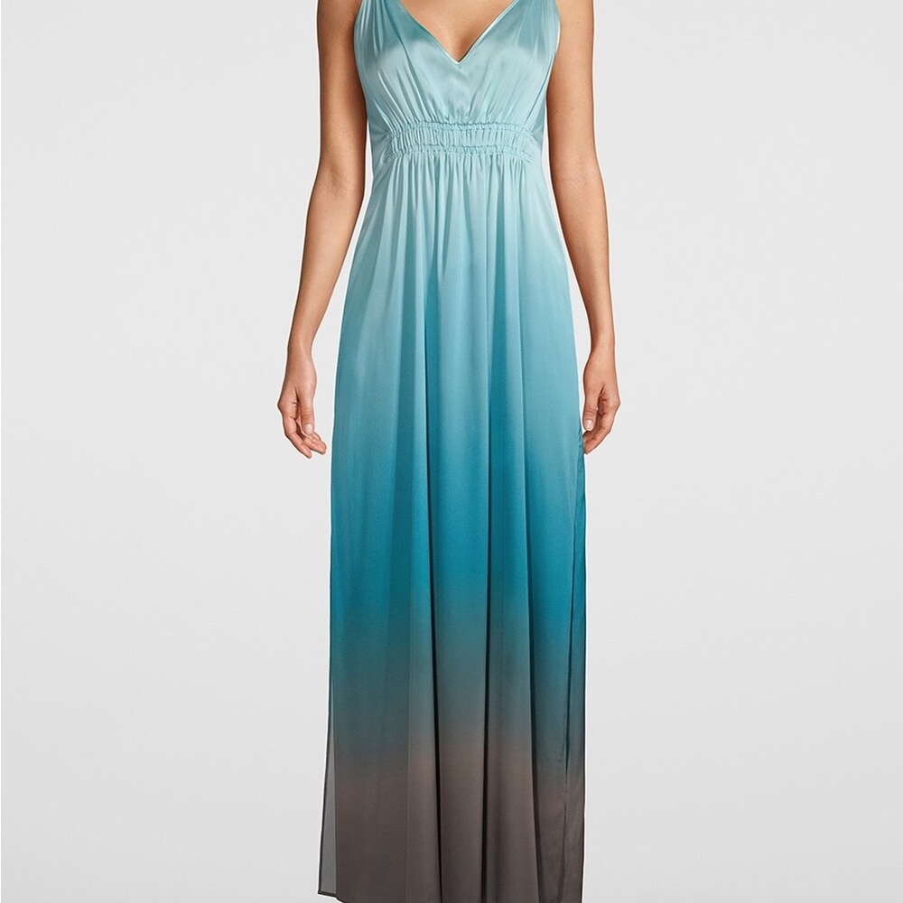 White House Black Market Ombré Maxi Dress Size M